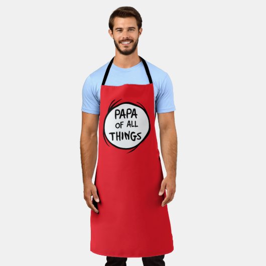 Thing One Thing Two - Papa van alle Dingen Schort (Gedragen)