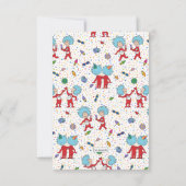 Thing One Thing Two | Tweeling Verjaardag Confetti Bedankkaart (Achterkant)