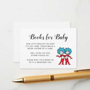 Thing One Thing Two Twins Book Verzoek invoegen Ka Informatiekaartje