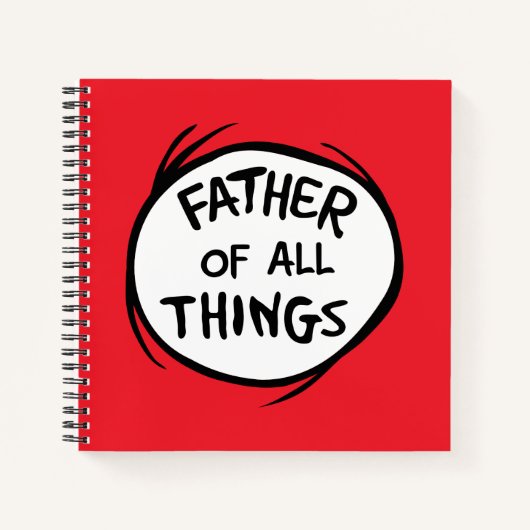 Thing One Thing Two - Vader van alle Dingen Notitieboek (Voorkant)