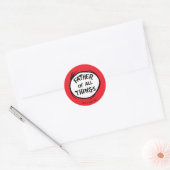 Thing One Thing Two - Vader van alle Dingen Ronde Sticker (Envelop)