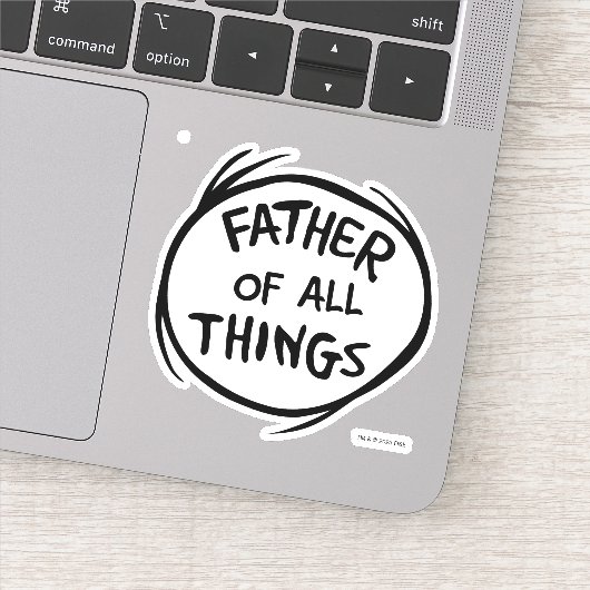 Thing One Thing Two - Vader van alle Dingen Sticker (Detail)