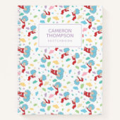 Thing One Thing Two Zoete Dingen Patroon Notitieboek (Voorkant)