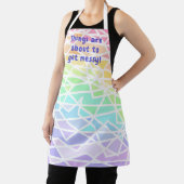 Things are About to Get Messy! Rainbow Apron Schort (Insitu)