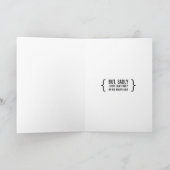 Things Better Left Unsaid Funny Apology Card Kaart (Binnen)