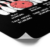 Things I do in my free time Bowling Poster (Hoek)