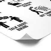 Things I Do In My Spare Time Bicycle Cycling Lover Poster (Hoek)