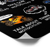 Things I Do In My Spare Time Biker Motorcycle Ride Poster (Hoek)