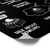 Things I Do In My Spare Time Bowling Bowler  Poster (Hoek)