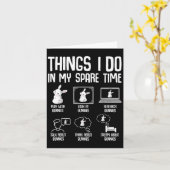 Things I Do In My Spare Time Bunny Rabbit Girls Ki Kaart (Gele Bloem)