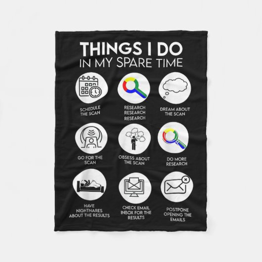 Things I Do In My Spare Time Cancer Patient With S Fleece Deken (Voorkant)