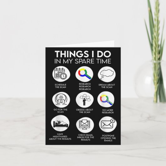 Things I Do In My Spare Time Cancer Patient With S Kaart (Voorkant)