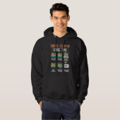 Things I Do In My Spare Time Capybara Funny Capiba Hoodie (Voorkant volledig)