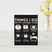 Things I Do In My Spare Time Chipmunk Lover Funny  Kaart (Gele Bloem)