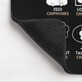 Things I Do In My Spare Time Chipmunk Lover Funny Muismat (Hoek)