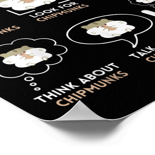 Things I Do In My Spare Time Chipmunk Lover Funny  Poster (Hoek)