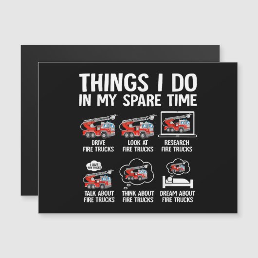 Things I Do In My Spare Time Fire Trucks Firefight (Voorkant / Achterkant)