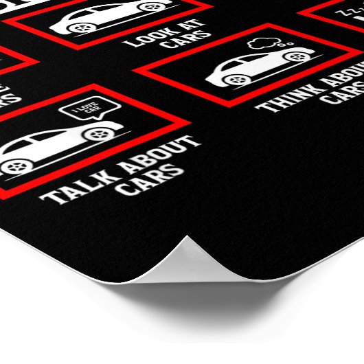 Things I Do In My Spare Time Funny Car Enthusiast  Poster (Hoek)