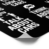 Things I Do In My Spare Time Funny Car Lovers For Poster (Hoek)