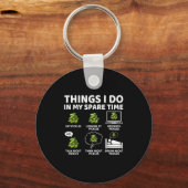 Things I Do In My Spare Time Funny Ckles Lover Ckl Sleutelhanger (Voorkant)