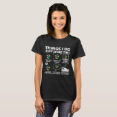 Things I Do In My Spare Time Funny Cube Puzzle Spe T-shirt (Voorkant volledig)