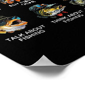 Things I Do In My Spare Time Funny Fishing  Poster (Hoek)