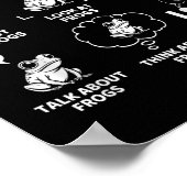 Things I Do In My Spare Time Funny Frog Lover  Poster (Hoek)