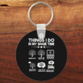 Things I Do In My Spare Time Funny Genealogy  Sleutelhanger (Voorkant)