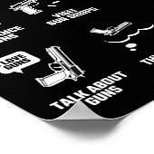 Things I Do In My Spare Time Funny Gun Lover Gift  Poster (Hoek)