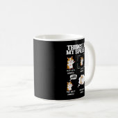 Things I Do In My Spare Time Funny Hamster Pet Lov Koffiemok (Voorkant rechts)