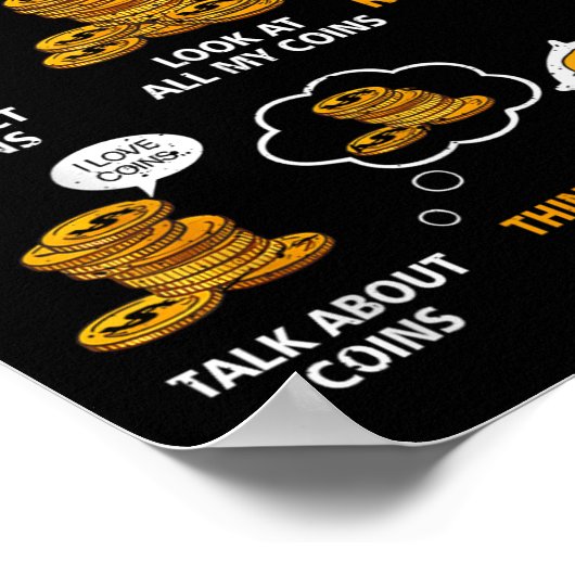 Things I Do In My Spare Time Funny Numismatics Coi Poster (Hoek)