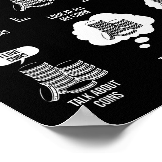 Things I Do In My Spare Time, Funny Numismatics Poster (Hoek)