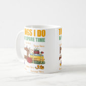 Things I Do In My Spare Time Funny Quilter Sewing  Koffiemok (Voorkant links)