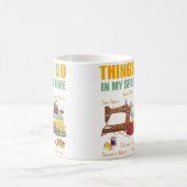 Things I Do In My Spare Time Funny Quilter Sewing  Koffiemok (Center)