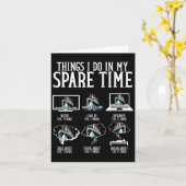 Things I Do In My Spare Time Funny Titanic Kaart (Gele Bloem)