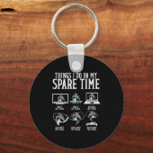 Things I Do In My Spare Time Funny Titanic Sleutelhanger (Voorkant)