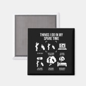 Things I Do In My Spare Time, Golf Player  Magneet (Voorkant / Achterkant)