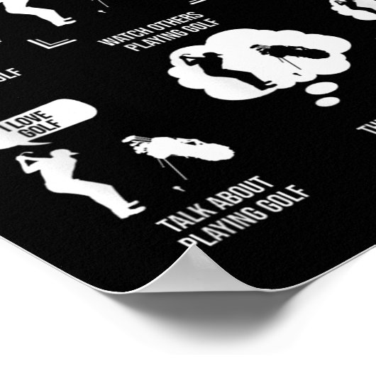 Things I Do In My Spare Time, Golf Player Poster (Hoek)