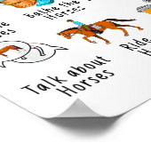 Things I Do In My Spare Time Horse  Poster (Hoek)