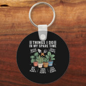 Things I Do In My Spare Time Houseplant Gardening  Sleutelhanger (Voorkant)