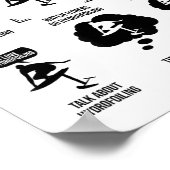 Things I Do In My Spare Time - Hydrofoiling Poster (Hoek)