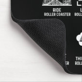 Things I Do In My Spare Time Roller Coaster Fan De Muismat (Hoek)