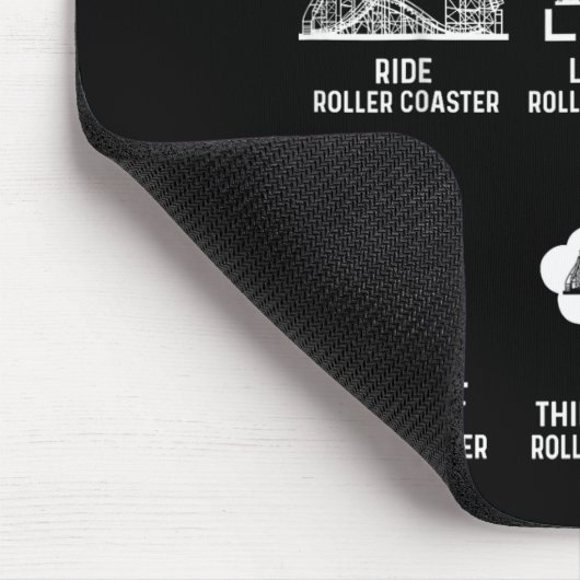 Things I Do In My Spare Time Roller Coaster Fan De Muismat (Hoek)