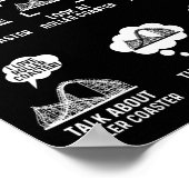 Things I Do In My Spare Time Roller Coaster Fan De Poster (Hoek)