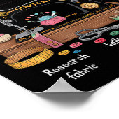 Things I Do In My Spare Time Sewing Machine Quilti Poster (Hoek)