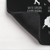 Things I Do In My Spare Time Shirt Funny Baseball  Muismat (Hoek)