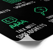 Things I Do In My Spare Time Spreadsheets Accounta Poster (Hoek)
