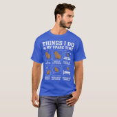 Things I Do In My Spareime Capybara Funny Capybara T-shirt (Voorkant volledig)