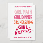 Things That Just Make Sense Friendship Card Feestdagenkaart (Voorkant / Achterkant)