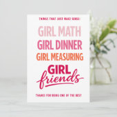 Things That Just Make Sense Friendship Card Feestdagenkaart (Staand voorkant)